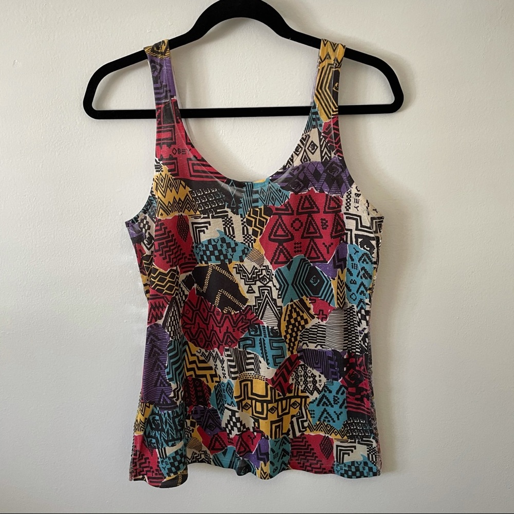 OBEY sequin tank top
